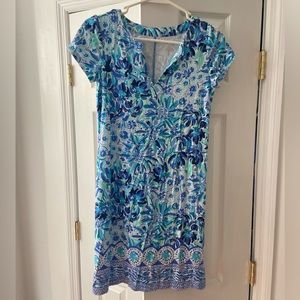 Lily Pulitzer short fun printed cotton dress SZ XS